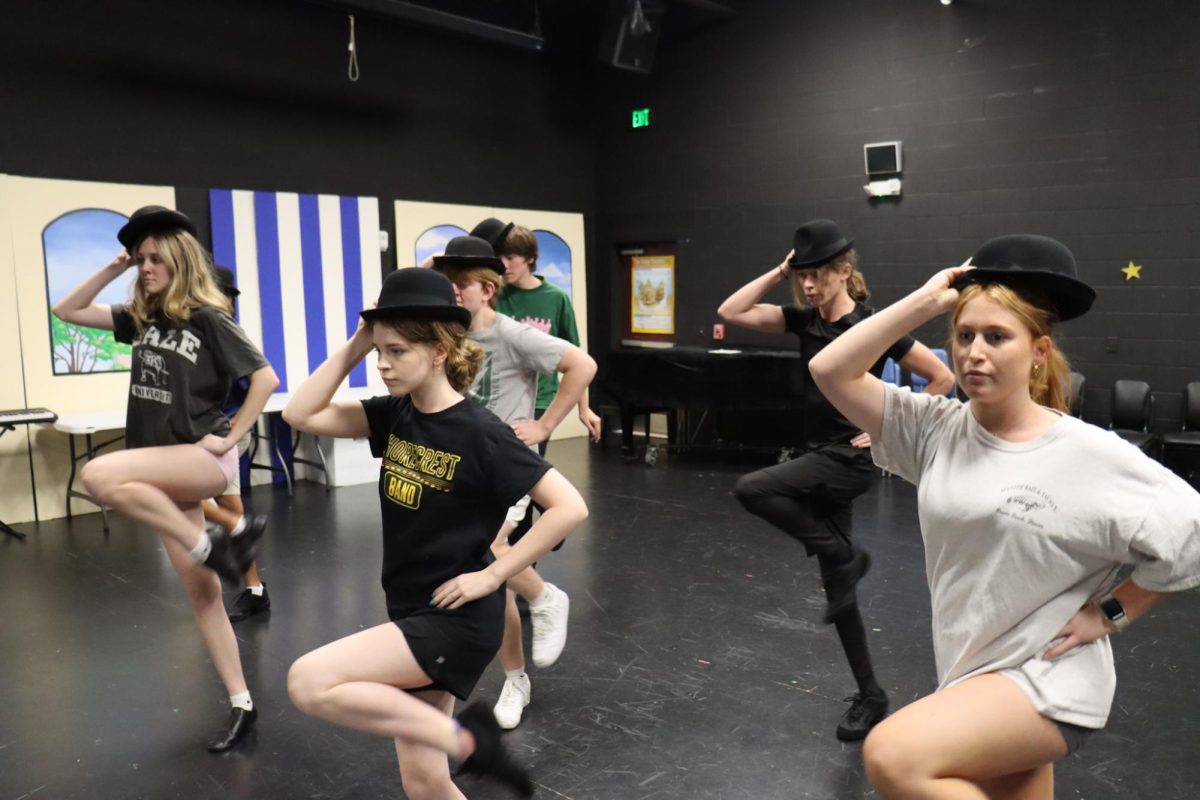 Students in the Theater Arts class practice their performance for a showcase. The class dances twice a week to ensure best results.