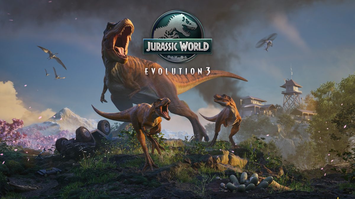 Jurassic World Evolution 3 video game cover. Courtesy of Jurassic World.