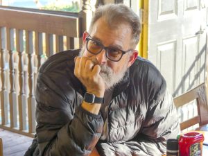 Former US English Department Chair and English Teacher Jake Seymour ponders at Three Birds Tavern in St. Pete. Seymour left Shorecrest early this school year due to stress issues.