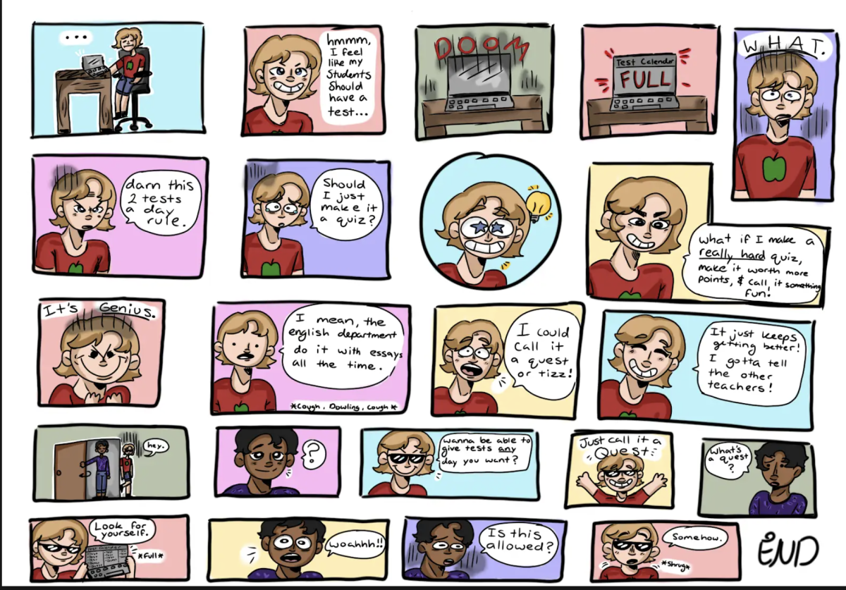 Comic: The Quest for Fewer "Quests" and "Tizzes"